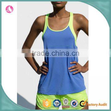 Wholesale women clothing fitness dry fit sports running tank tops singlet