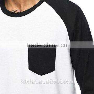 Latest Man T-shirt Blank Soccer Raglan 100% Cotton Bomber T-shirts photo-3
