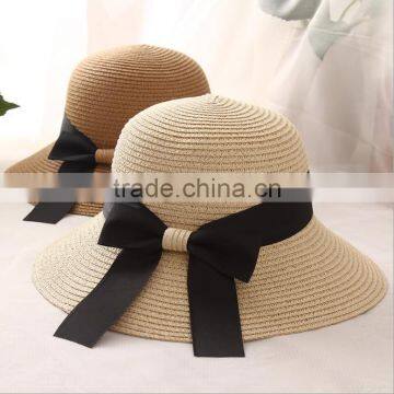 Zm40591b New Fashion Custom Women Hat /beach/sun Visor/ Bowknot Hat photo-6