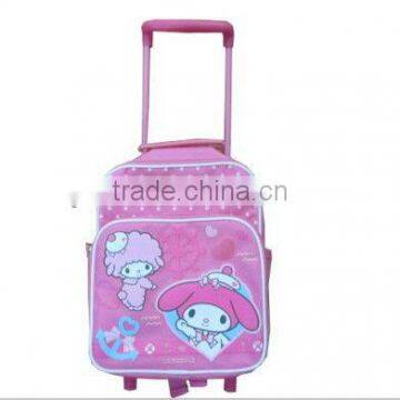 2014 New Arrival Girl's Cartoon Trolley School Bag