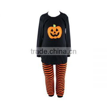 Children Halloween Clothing wholesale Girls Fall Boutique Outfits stripe kids outfits