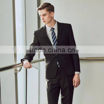 China Factory New Design Wholesale Standing Collar Design Fashion Coat Suit Men Suit photo-2