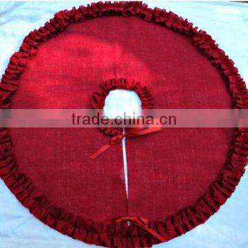 Wholesale Personalized Burlup Chiristmas Tree Skirt photo-2