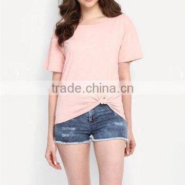 Women Blank Tshirt 95% Cotton 5% Elastane t Shirt photo-2