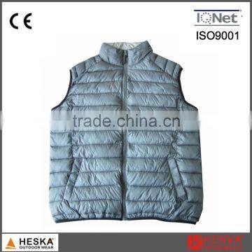 100% Nylon Casual Body Warmer Light Weight Down Vest With Soft Hand Feeling photo-2