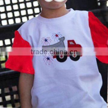 2017National Day Baby Boys O-neck Casual Short Seleeves T-shirt Simple Pattern Printer photo-3