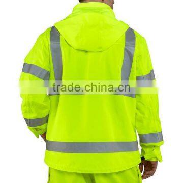 Orange Safety Jacket Reflective Protective Jacket Warm Worker hi Vis Jacket photo-3
