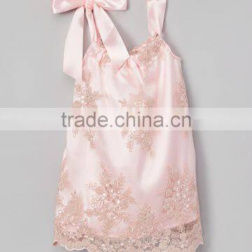 New Fashion Pink Lace Pillowcase Dress For Toddler Girl Soft Dresses For Infant Children Wear GD90427-14