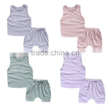 Wholesale baby clothing sets newborn girl sets 100% cotton