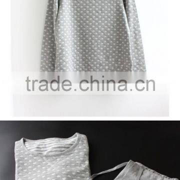 Foreign Trade Export German Brand Organic Cotton in the Spring and Autumn Winter Long Sleeve Cotton Pajamas Leisurewear Suit Plu photo-5