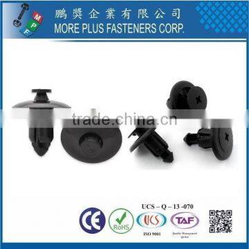 Taiwan Stainless Steel PC N66 Natural Black Nylon Plastic Rivet Plastic Push Rivets Plastic Snap Rivets