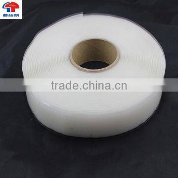 White majic tape transparent adhesive backed hook and loop fastening tape