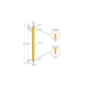 Semiconductor test probe SDP038-BB-60-G