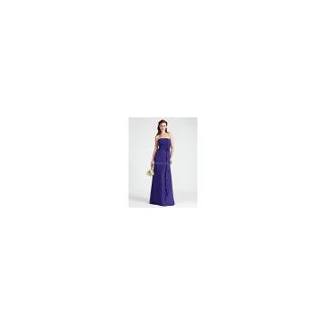 heath/Column Strapless Floor-length Chiffon Over Elastic Woven Satin dresses for wedding guests 2011