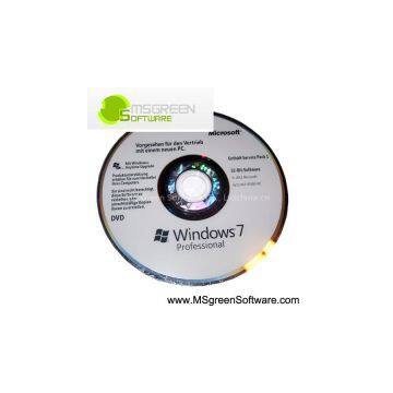 MSgreenSoftware Win 7 pro OEM disc Germany version
