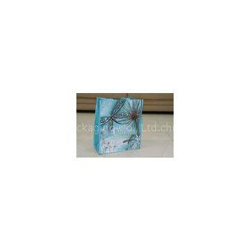 Promotional Folding Non Woven Shopping Bag / Custom Tote Bags With Bronzing , Silver Plating Logo