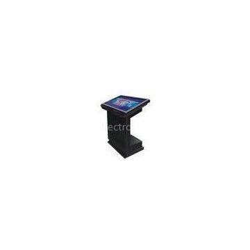 Small  multi - media Floor Stand 17\'\'  IR Touch screen Kiosk for telecom, library, entertainment