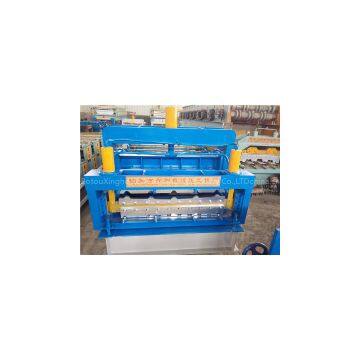 Double Layer Metal Roof Sheet Roll Forming Machine One Machine Make Two Profil photo-2