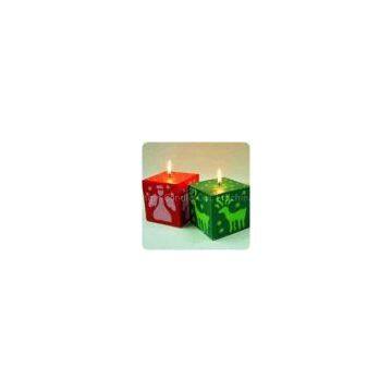 Christmas Cube Candles