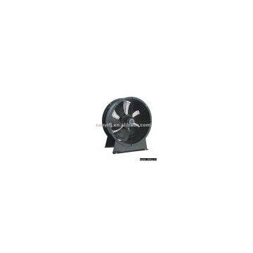 low noise axial duct fan with external rotor