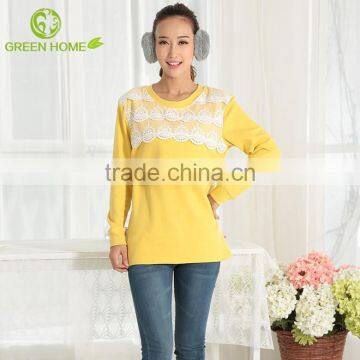 Short Sleeve Comfortable Office Wear Maternity Tops photo-3