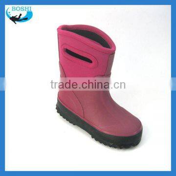 5mm neoprene girls' rain boots