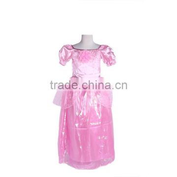 LG1009 pink satin frock princess cosplay carnaval costumes kids costumes