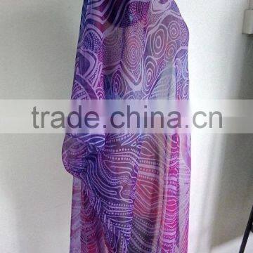 100% Polyester Women Printed Beach Boho Kimono/kaftans,Casual Fashion Chiffon Kaftans For Women photo-2