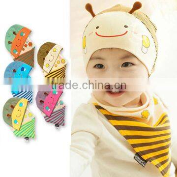 hot selling winter cotton cartoon bee baby beanie hat