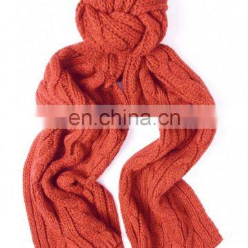 NEWEST DESIGN HOT POPULAR FASHIONAL MEN CABLE KNIT SCARF