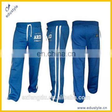 Fleece Joggers Track Suit Bottom Jogging Trousers Exercise Fitness Boxing MMA Gym Sweat Fleece Trousers Cotton Fleece BLUE-DARK photo-3
