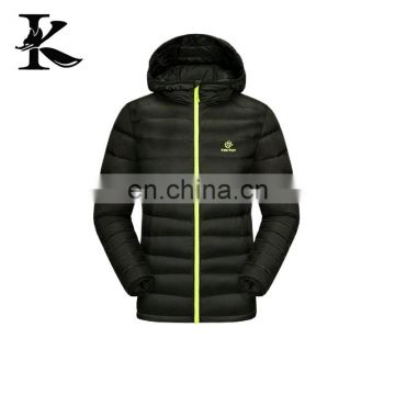 Fashion custom nylon quilted jacket ultra light down jacket for men