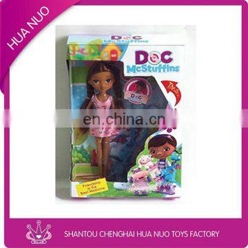 Movable plastic toy doll for kid