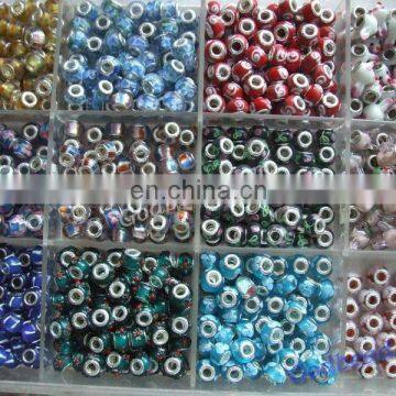 487 loely glass bead wholesale handmade murano lampwork glass european beads fit for charm bracelets