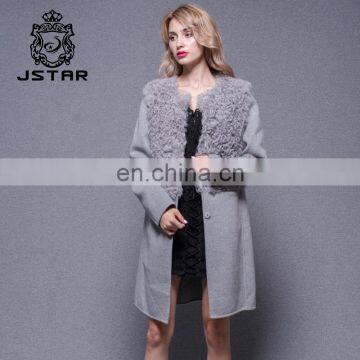 New Design GrayThick Wool Cashmere Full Length Coats Best Selling Professional Warm Wool