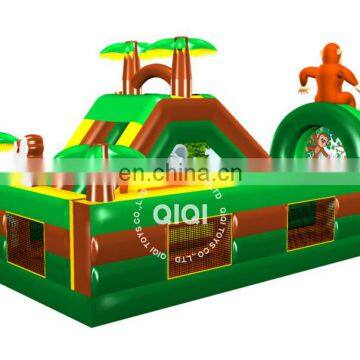 Outdoor Obstacle Course Equipment for Jungle Theme With Cute Monkey photo-2
