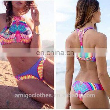 2016 Sexy Womens Push-up Padded Bikini Set Triangle Swimsuit photo-3