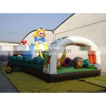 inflatable princess bouncer game with obstacles