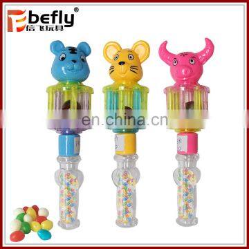 Cute animal shape baby shaking hand bells candy toy