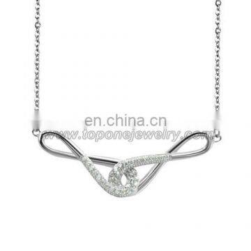 China supplier stainless steel jewelry infinity necklace custom