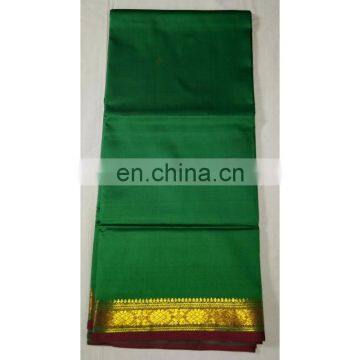 Women's Designer Wedding Wear Green Border Handmade Kanjeevaram Banarasi Silk Bridal Saree Party Wear Dress