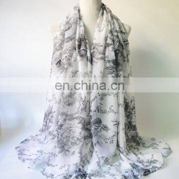 100% Cotton dyed yarn fashion scarf