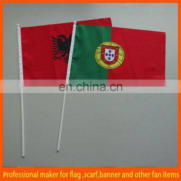 advertising custom cheap hand flag poles