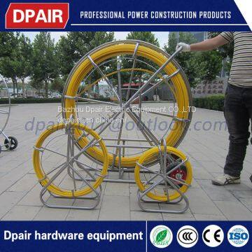 changable diameter fiberglass cable guide duct rodder