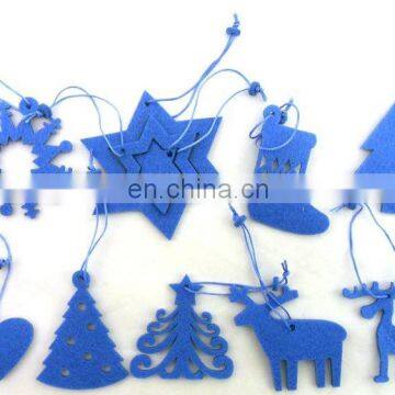 Custom Colorful Xmas Christmas Tree Felt Decoration Hanger photo-5