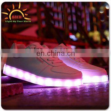 Free style led light high heel shoes for for night running