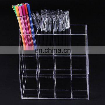 Large Floor Shape Clear PMMA Acrylic Pen Display Stand Holder Rack photo-4
