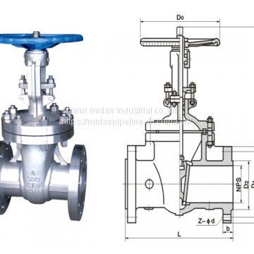 High Pressure Casting Steel WCB Dn80 Gate Valve A216 Wcb photo-2