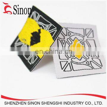 Custom garments accessories logo necktie latex labels