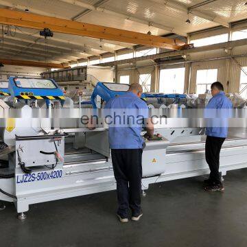 Aluminum and PVC Profile Precision Double Mitre CNC Cutting Saw Machine photo-4